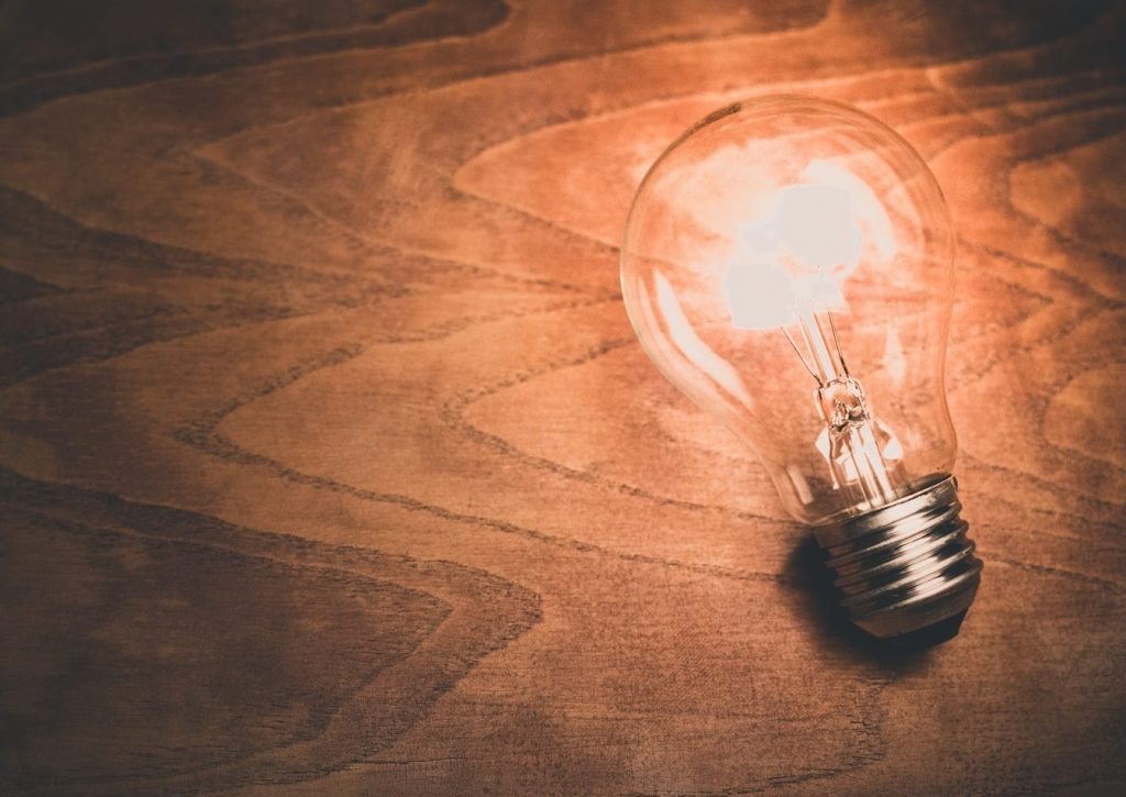 think and grow rich lightbulb