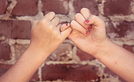 treat yourself like a friend pinky swear
