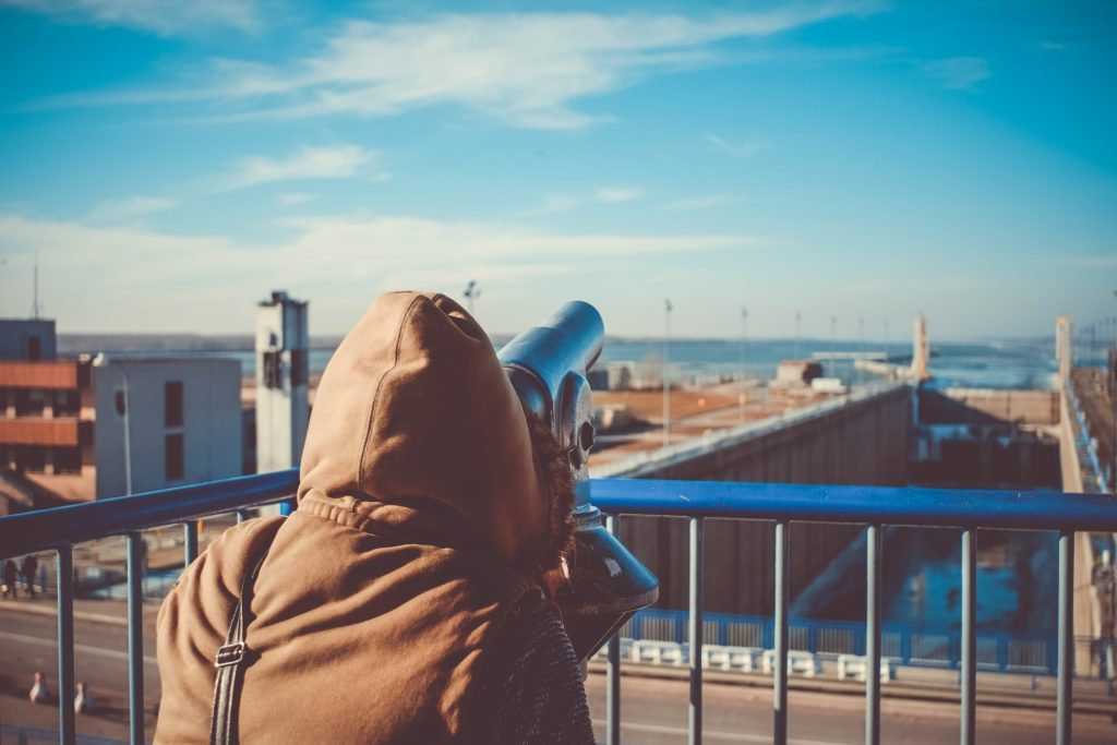 telescope looking for the meaning of life