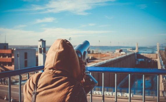 telescope looking for the meaning of life