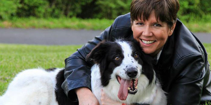 kristin walker w/ dog